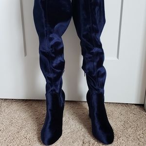 Madden Girl Felize over-the-knee velvet boots